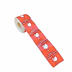 Dikkat Kırılır Etiketi (7x8 cm) - 500'lü Rulo - 2