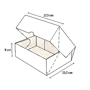 17,5x13,5x7,5 cm Kraft E-Ticaret ve Kargo Kutusu - Mum, Sabun ve Kahve Kutusu - 5