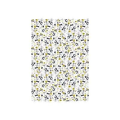 Geometrik Memphis ve Renkli Şekiller Desenli Pelur Kağıt (32x45 cm) - 100 Adet | Retro Enerji - KoliciAbla