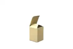 Kraft Kilitli Mini Hediye Kutusu 5x5x6,5 cm - Doğal Takı ve Numune Ambalajı - KoliciAbla