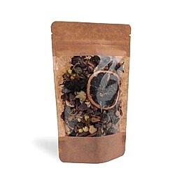 Kraft Pencereli Kilitli Doypack (11x18,5 cm) - Mini Boy Doğal Gıda Torbası - KoliciAbla