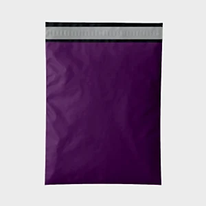 Lila Renkli Cepli Kargo Poşeti 35x45+5cm (100 Mikron) - Premium Marka Torbası - 
