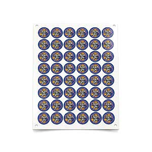Mavi 'Thank You' Sticker (4x4 cm) - 48 Adet | Global & Şık Paketleme - 5