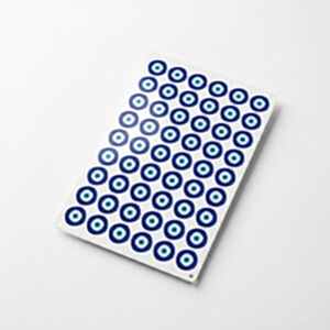 'Nazar Boncuğu' Sticker Etiket (4x4cm) - 54 Adet | Paketlerinize Nazar Değmesin! - 2