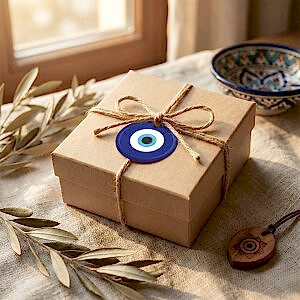 'Nazar Boncuğu' Sticker Etiket (4x4cm) - 54 Adet | Paketlerinize Nazar Değmesin! - 6