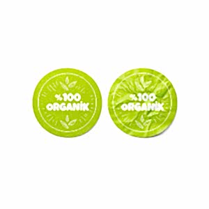 Organik Ürün Sticker Etiket (5x5cm) - 35 Adet | Doğallığın Güven Veren İmzası - 3