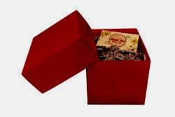 Parlak Kırmızı Küp Hediye Kutusu (11x11x11 cm) - 10 Adet - KoliciAbla
