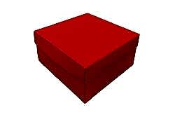 Parlak Kırmızı Hediye Kutusu (15.7x15.7x9.7 cm) - 10 Adet - KoliciAbla