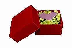 Parlak Kırmızı Mini Hediye Kutusu (5x5x3 cm) - 10 Adet - KoliciAbla