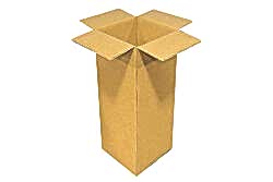 Premium 6x6x16 cm Tek Oluklu Koli - İthal Kraft, Sert Şişe & Parfüm Kutusu - KoliciAbla