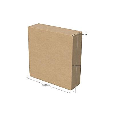 30x9x31 cm Tek Oluklu Kraft Koli - Küçük Boy Tablo, Çerçeve ve Hediye Saklama Kutusu - KoliciAbla